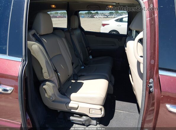5FNRL6H93JB049703 2018 HONDA ODYSSEY Maroon VIN კოდის სტიკერის ხედი
