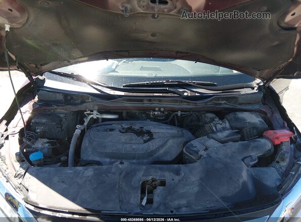 5FNRL6H93JB049703 2018 HONDA ODYSSEY Maroon უკანა ხედი