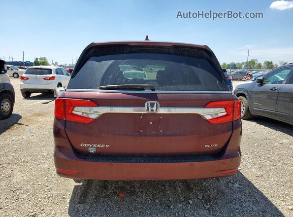 5FNRL6H93JB049717 2018 HONDA ODYSSEY Maroon Rear view