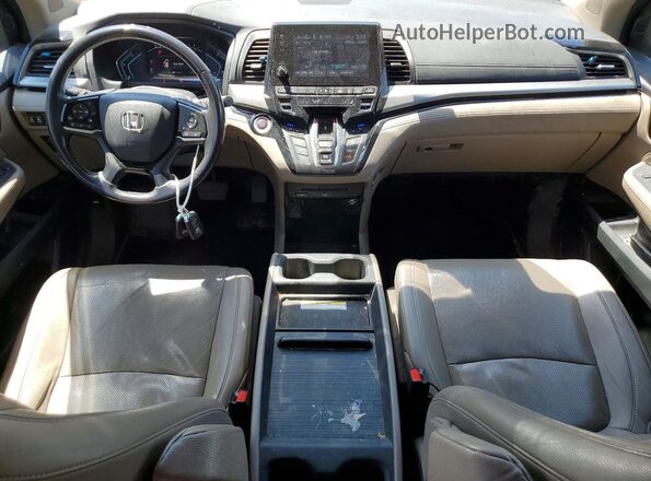5FNRL6H93JB049717 2018 HONDA ODYSSEY Maroon Dashboard view