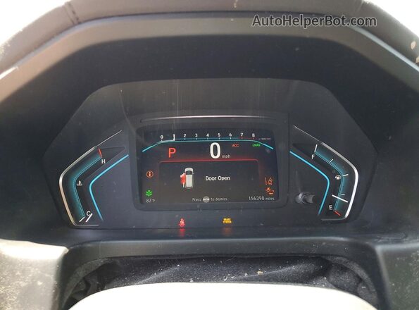 5FNRL6H93JB049717 2018 HONDA ODYSSEY Maroon Instrument cluster view