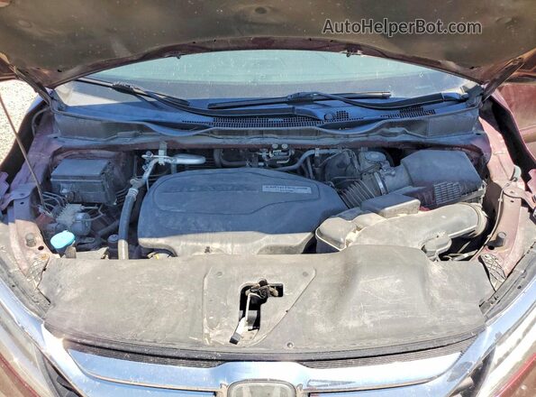 5FNRL6H93JB049717 2018 HONDA ODYSSEY Maroon Engine compartment view