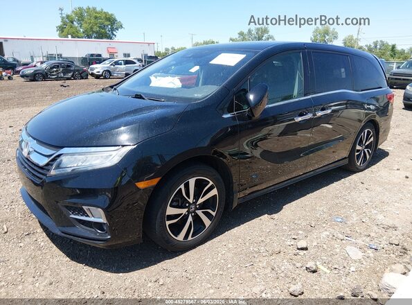 5FNRL6H94JB021358 2018 HONDA ODYSSEY Black Przód lewy