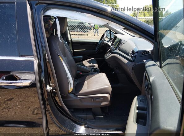 5FNRL6H94JB021358 2018 HONDA ODYSSEY Black Widok wnętrza z przodu
