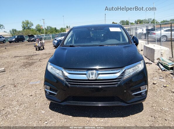 5FNRL6H94JB021358 2018 HONDA ODYSSEY Black Widok deski rozdzielczej