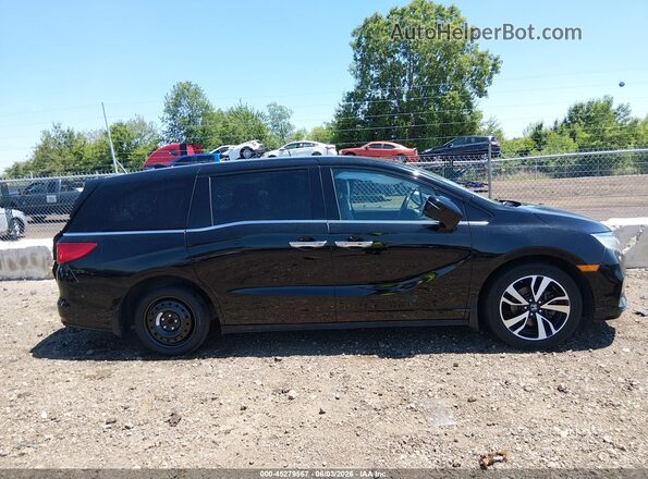 5FNRL6H94JB021358 2018 HONDA ODYSSEY Black Widok zestawu wskaźników