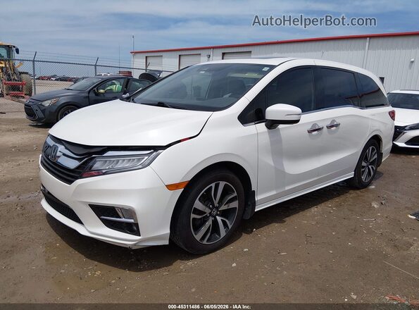 5FNRL6H94JB038290 2018 HONDA ODYSSEY White Առջևի ձախ երեք քառորդ տեսարան