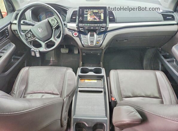 5FNRL6H94KB083828 2019 HONDA ODYSSEY Gray Առջևի վահանակի տեսք