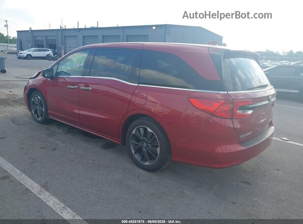 5FNRL6H94NB041616 2022 HONDA ODYSSEY Red Задня ліва чверть
