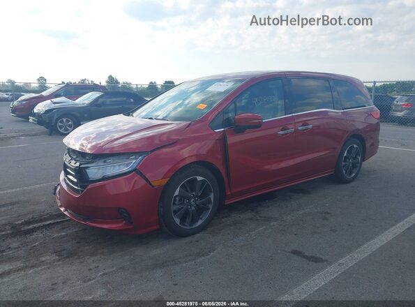 5FNRL6H94NB041616 2022 HONDA ODYSSEY Red Передня ліва чверть