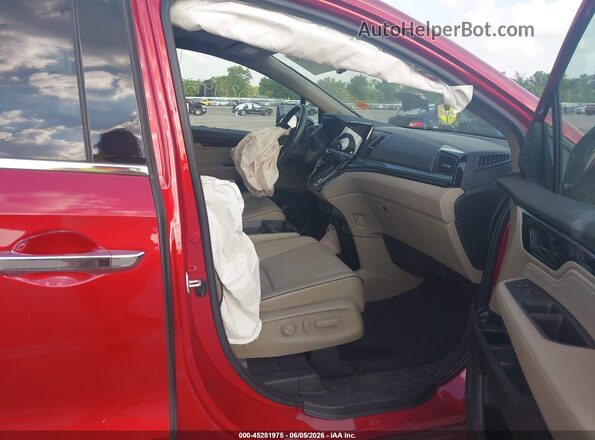 5FNRL6H94NB041616 2022 HONDA ODYSSEY Red Вид салону спереду