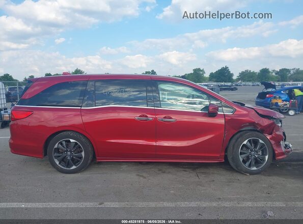 5FNRL6H94NB041616 2022 HONDA ODYSSEY Red Вид задньої частини салону