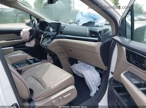 5FNRL6H94NB049098 2022 HONDA ODYSSEY White Widok wnętrza z przodu