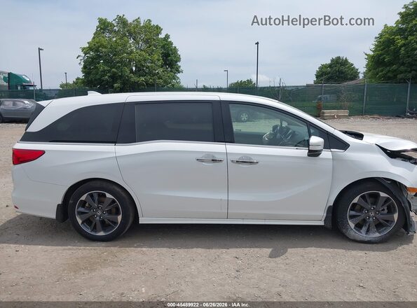 5FNRL6H94NB049098 2022 HONDA ODYSSEY White Widok wnętrza z tyłu