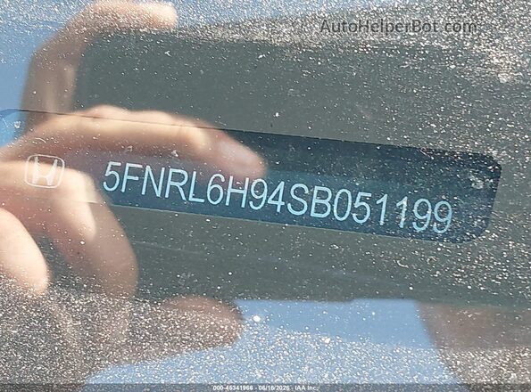 5FNRL6H94SB051199 2025 HONDA ODYSSEY Blue Widok komory silnika