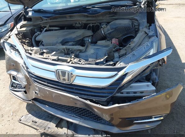5FNRL6H95JB071380 2018 HONDA ODYSSEY Brown წინა ხედი