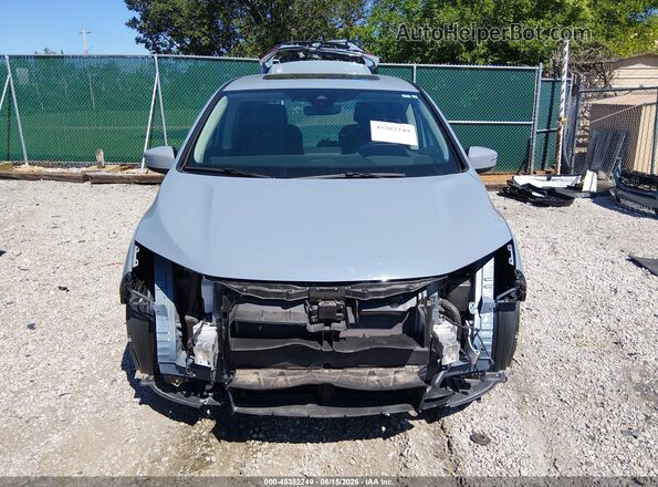 5FNRL6H95SB015604 2025 HONDA ODYSSEY Light Blue Widok wnętrza z tyłu
