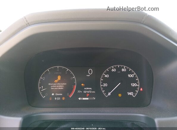 5FNRL6H95SB015604 2025 HONDA ODYSSEY Light Blue Widok tylnych siedzeń
