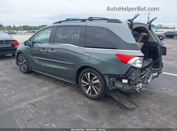 5FNRL6H96JB111062 2018 HONDA ODYSSEY Gray Trasero izquierdo