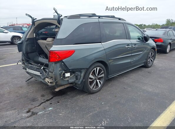 5FNRL6H96JB111062 2018 HONDA ODYSSEY Gray Trasero derecho