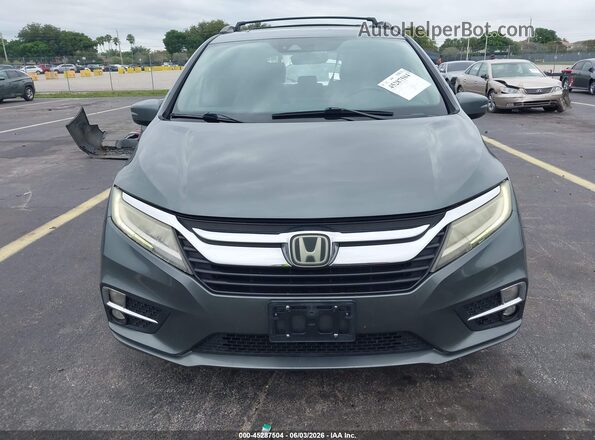 5FNRL6H96JB111062 2018 HONDA ODYSSEY Gray Vista interior trasera