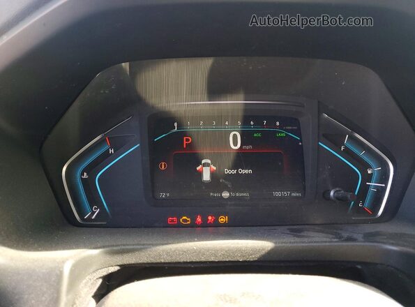 5FNRL6H96KB030046 2019 HONDA ODYSSEY Black Вид щитка приладів