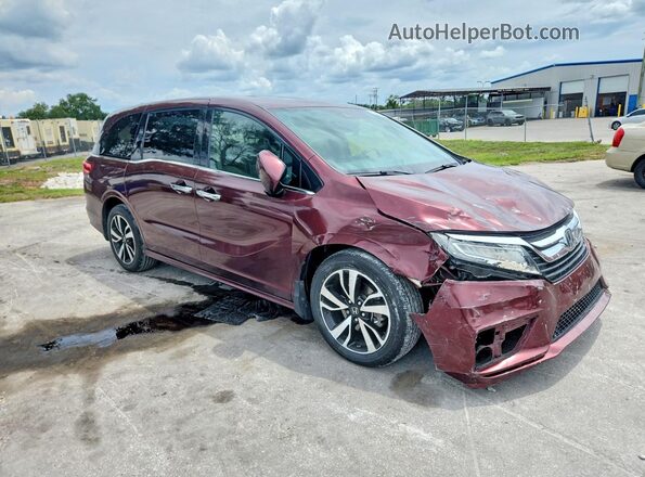 5FNRL6H97KB059975 2019 HONDA ODYSSEY Burgundy Delantero derecho