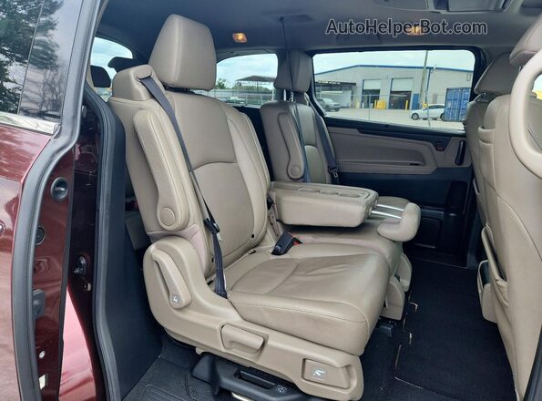 5FNRL6H97KB059975 2019 HONDA ODYSSEY Burgundy Vista interior trasera