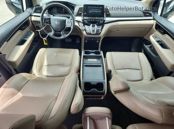 5FNRL6H97KB059975 2019 HONDA ODYSSEY Burgundy Vista del salpicadero