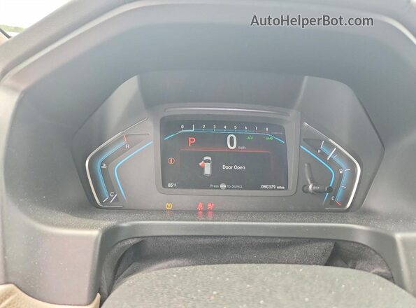 5FNRL6H97KB059975 2019 HONDA ODYSSEY Burgundy Vista del cuadro de instrumentos