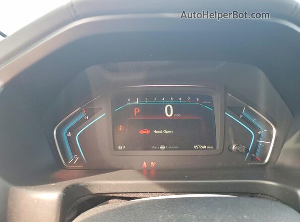 5FNRL6H97LB010728 2020 HONDA ODYSSEY White Instrument cluster view