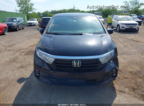 5FNRL6H97RB033211 2024 HONDA ODYSSEY Black Vista del cuadro de instrumentos