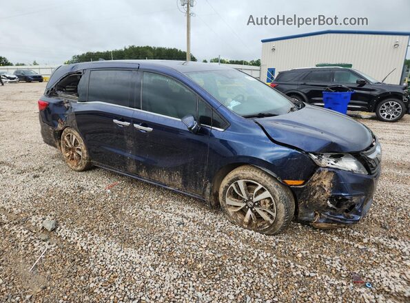 5FNRL6H98JB055223 2018 HONDA ODYSSEY Blue Delantero derecho