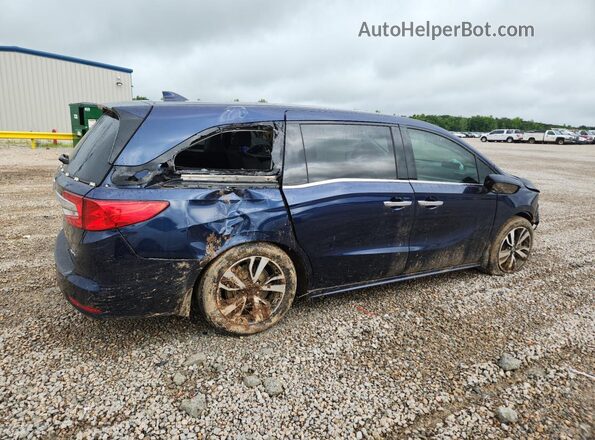 5FNRL6H98JB055223 2018 HONDA ODYSSEY Blue Trasero derecho