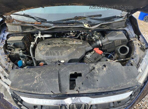 5FNRL6H98JB055223 2018 HONDA ODYSSEY Blue Vista del compartimento del motor