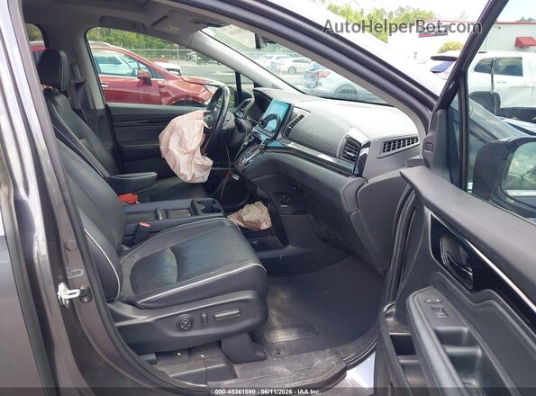 5FNRL6H98NB002947 2022 HONDA ODYSSEY Gray Vista interior delantera