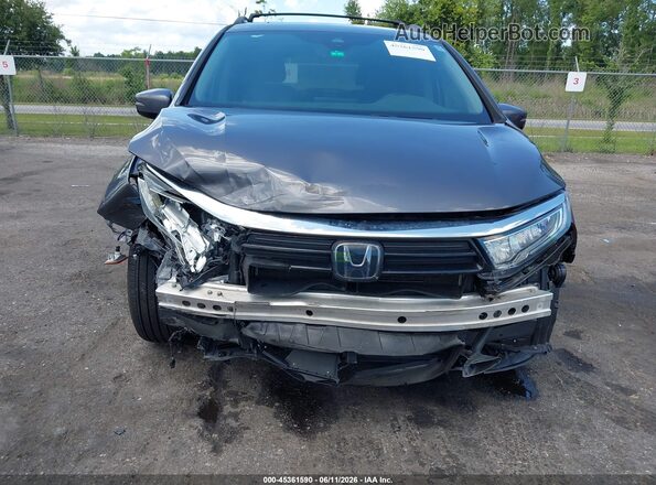 5FNRL6H98NB002947 2022 HONDA ODYSSEY Gray Vista frontal