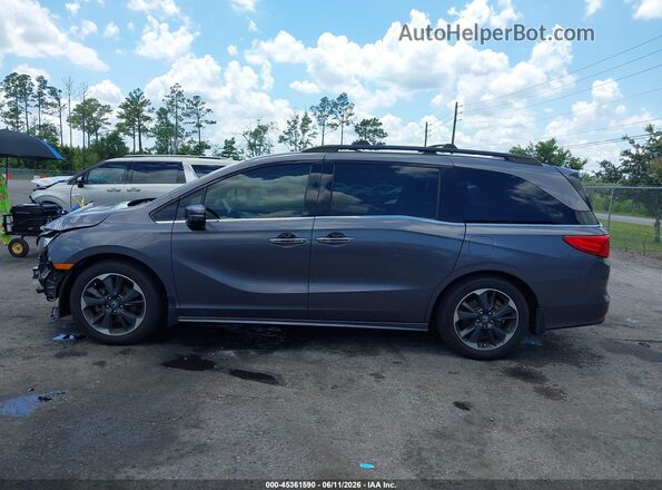 5FNRL6H98NB002947 2022 HONDA ODYSSEY Gray Vista interior de 360 grados