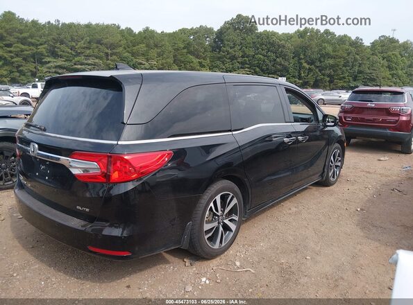5FNRL6H99JB000747 2018 HONDA ODYSSEY Черный Задняя правая четверть