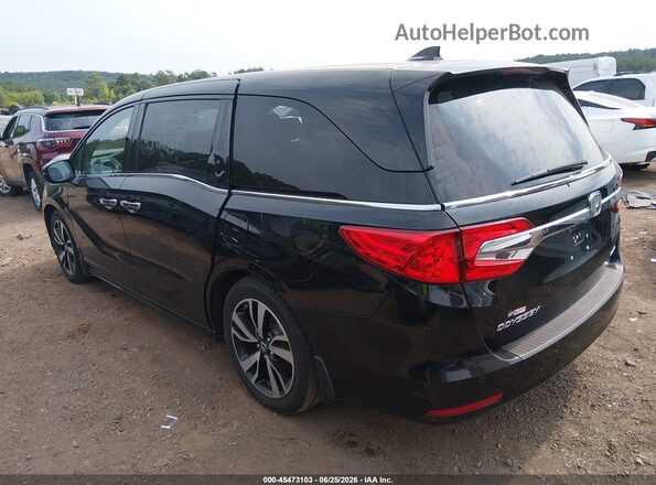 5FNRL6H99JB000747 2018 HONDA ODYSSEY Черный Задняя левая четверть