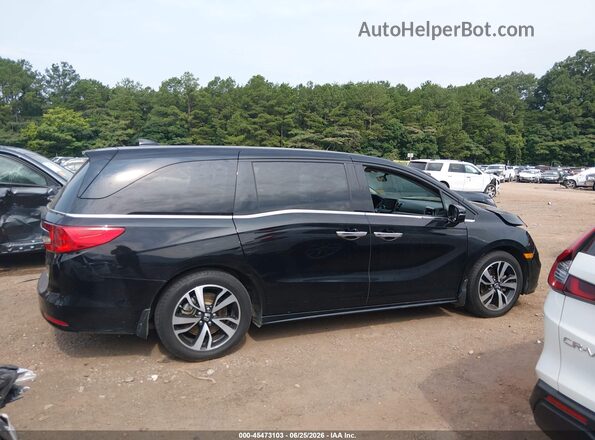 5FNRL6H99JB000747 2018 HONDA ODYSSEY Черный Вид задней части салона