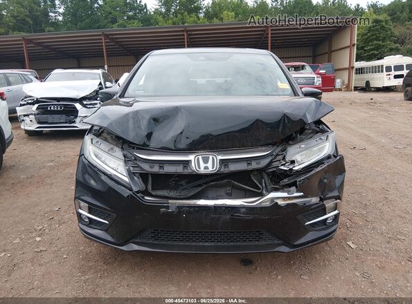 5FNRL6H99JB000747 2018 HONDA ODYSSEY Черный Вид щитка приборов