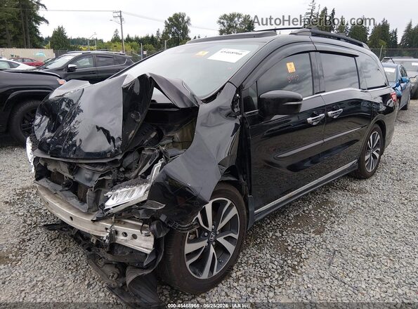 5FNRL6H99JB005883 2018 HONDA ODYSSEY Black Передня ліва чверть
