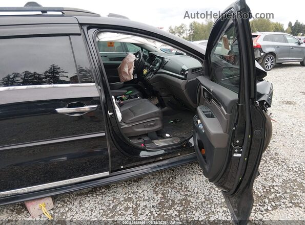 5FNRL6H99JB005883 2018 HONDA ODYSSEY Black Вид салону спереду