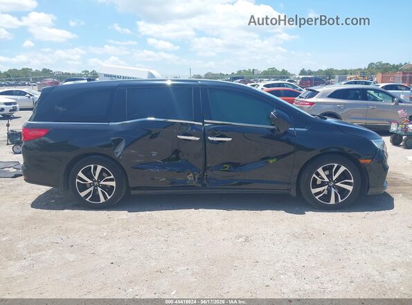 5FNRL6H99LB029524 2020 HONDA ODYSSEY Black Widok wnętrza z tyłu