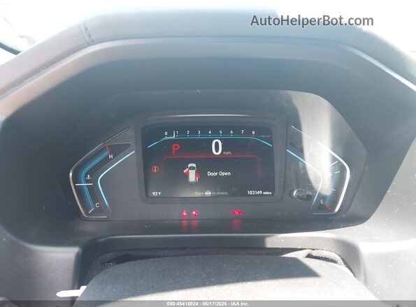 5FNRL6H99LB029524 2020 HONDA ODYSSEY Black Widok tylnych siedzeń