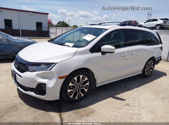 5FNRL6H99SB039260 2025 HONDA ODYSSEY White წინა მარცხენა ხედი სამი მეოთხედიდან