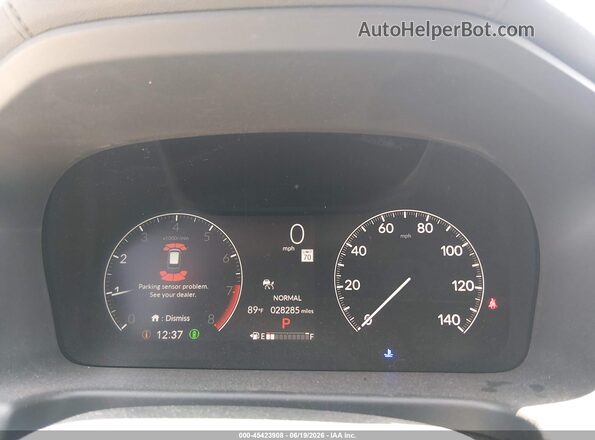 5FNRL6H99SB039260 2025 HONDA ODYSSEY White უკანა სავარძლების ხედი