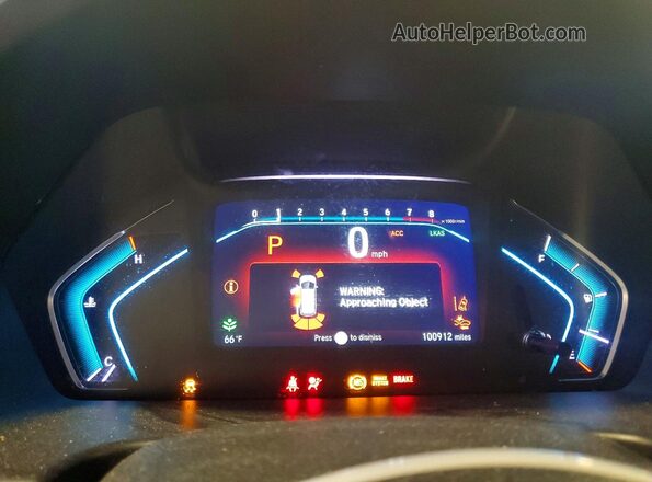 5FNRL6H9XJB099501 2018 HONDA ODYSSEY Silver Instrument cluster view
