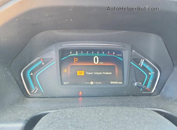 5FNRL6H9XKB101328 2019 HONDA ODYSSEY Silver Սարքավորումների վահանակի տեսք